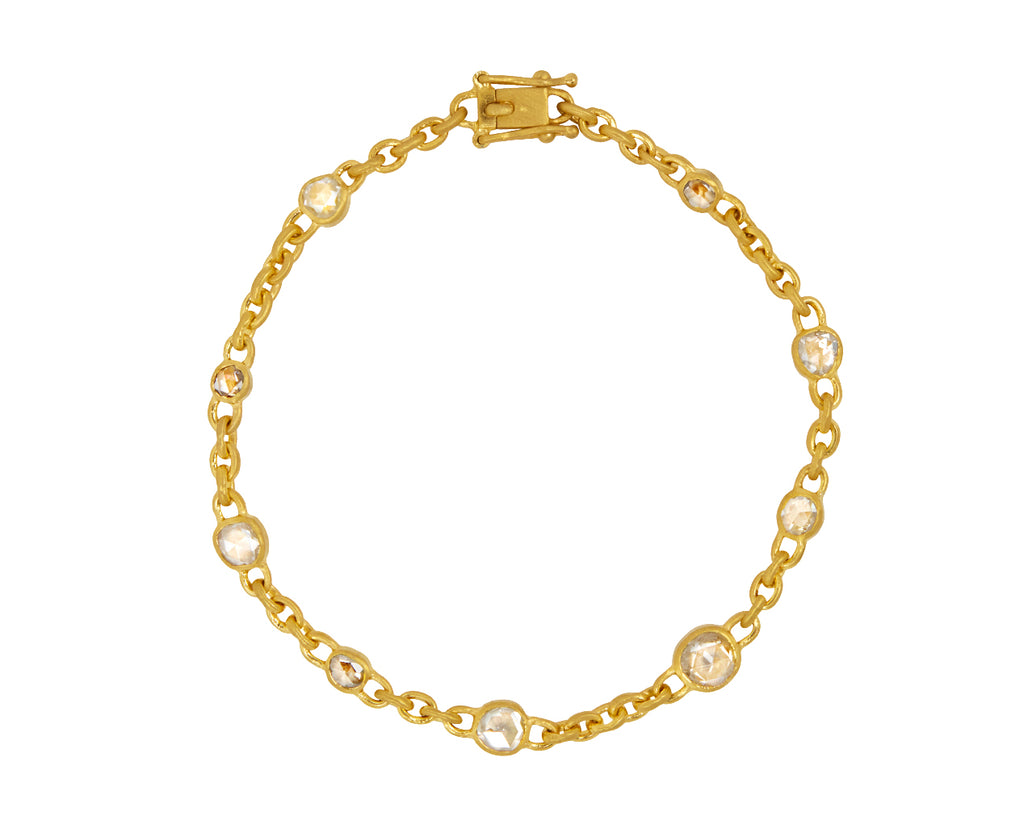 Rose Cut Diamond Fairy Chain Bracelet