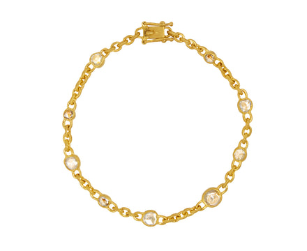 Rose Cut Diamond Fairy Chain Bracelet