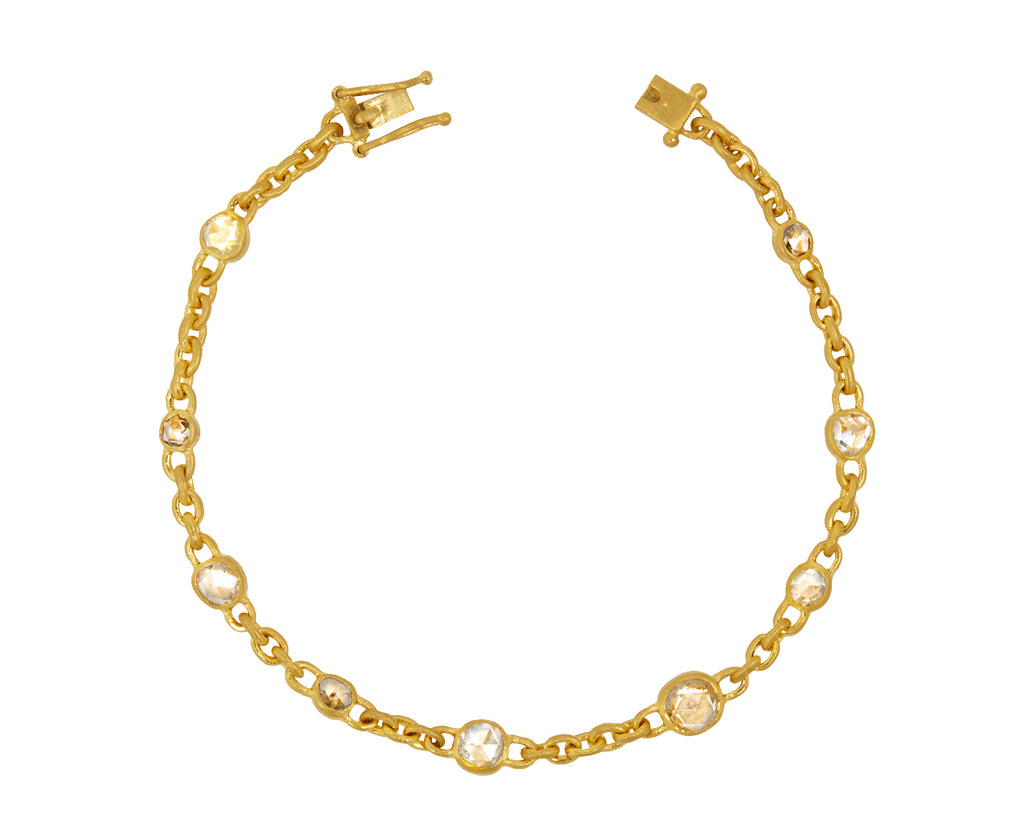 Rose Cut Diamond Fairy Chain Bracelet