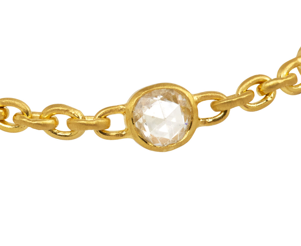 Rose Cut Diamond Fairy Chain Bracelet