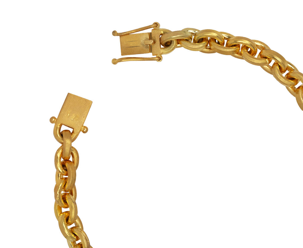 Pear Shaped Diamond Oversized Signature Chain Bracelet