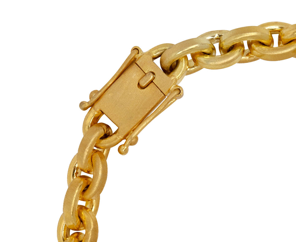 Pear Shaped Diamond Oversized Signature Chain Bracelet