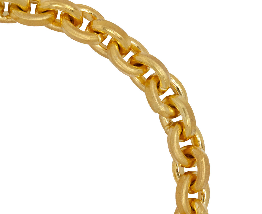 Pear Shaped Diamond Oversized Signature Chain Bracelet