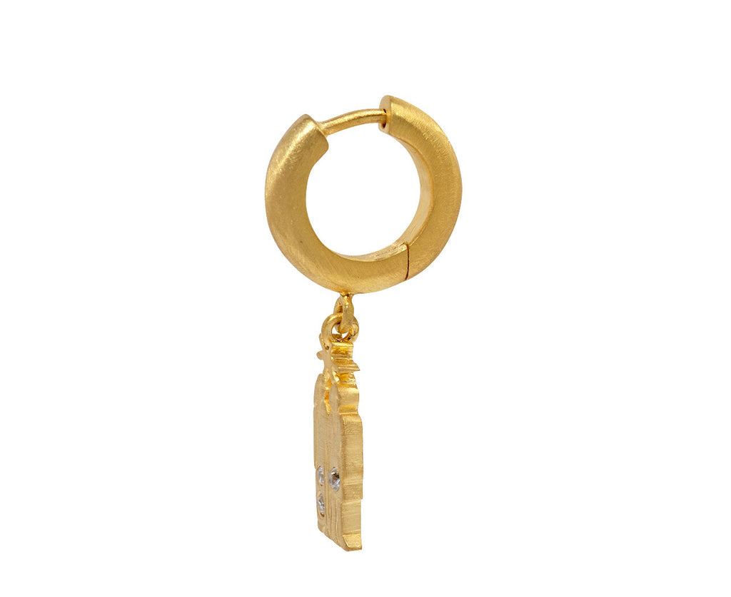 Mini Dendera Zodiac Gemini SINGLE Hoop Earring