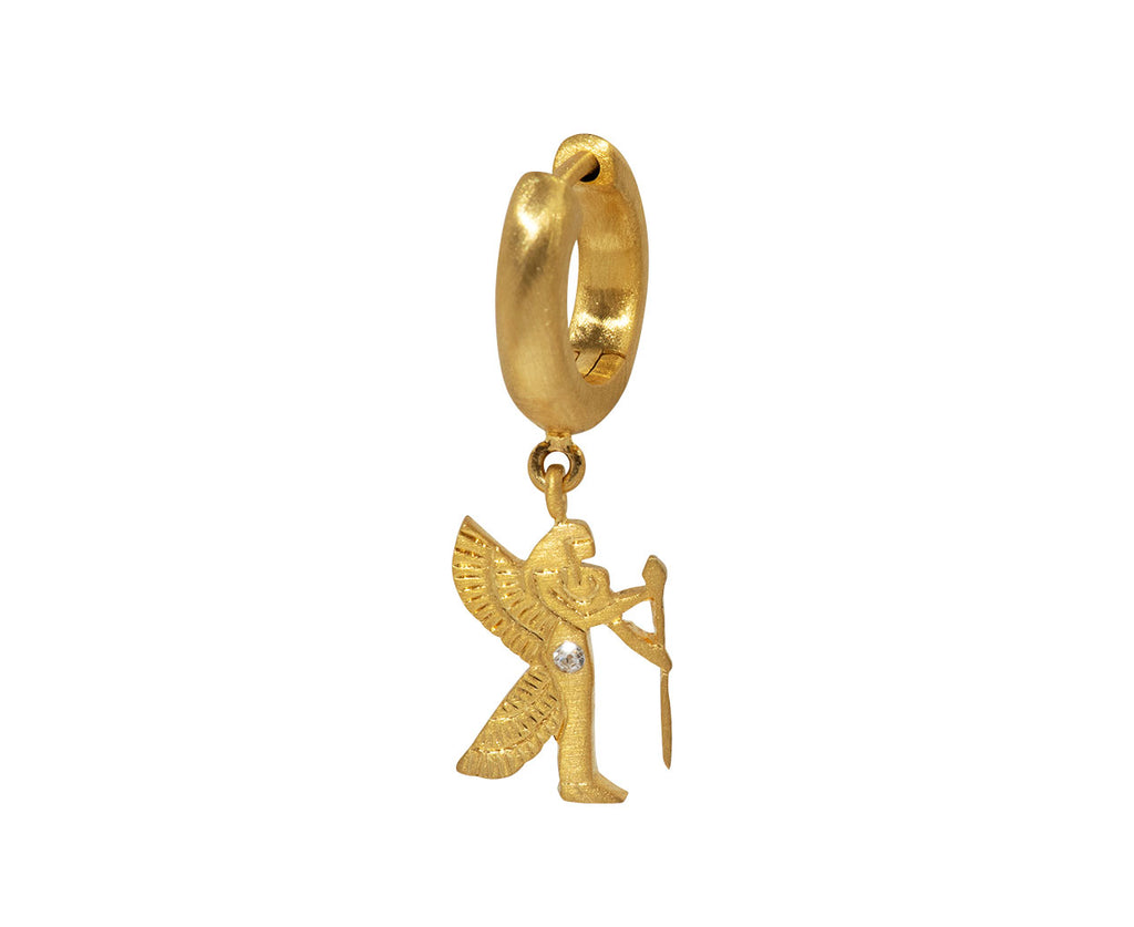 Mini Dendera Zodiac Virgo SINGLE Hoop Earring
