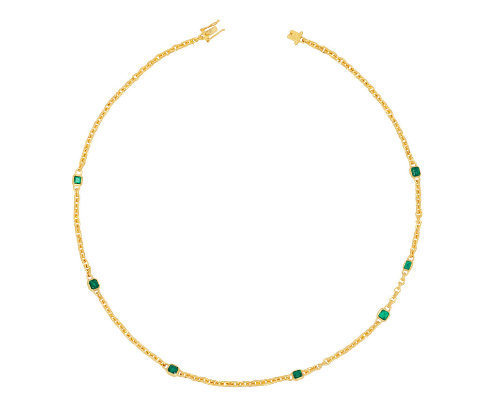 Emerald Fairy Chain Necklace