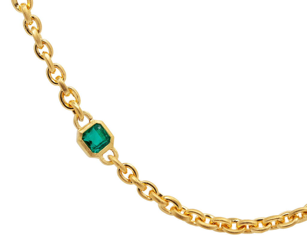 Emerald Fairy Chain Necklace