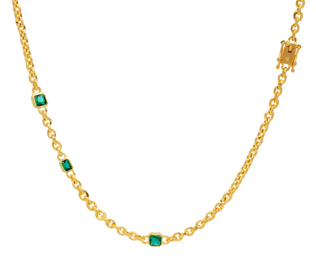 Emerald Fairy Chain Necklace