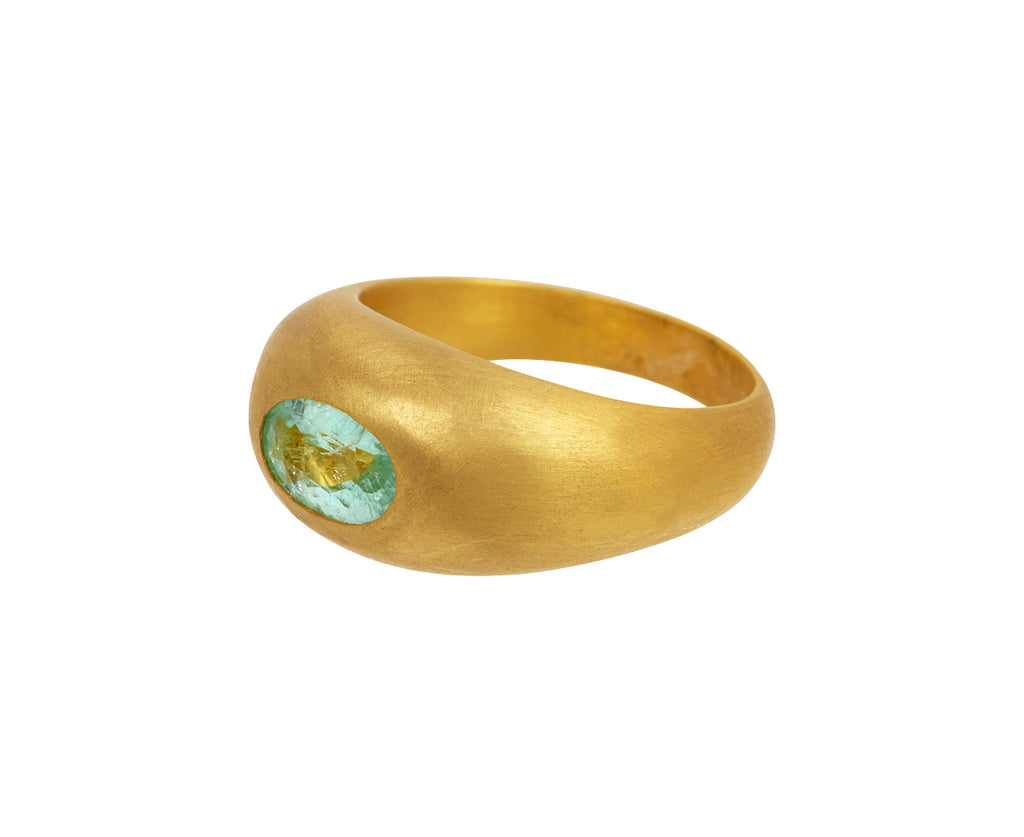 Paraiba Tourmaline Gem Signet Ring