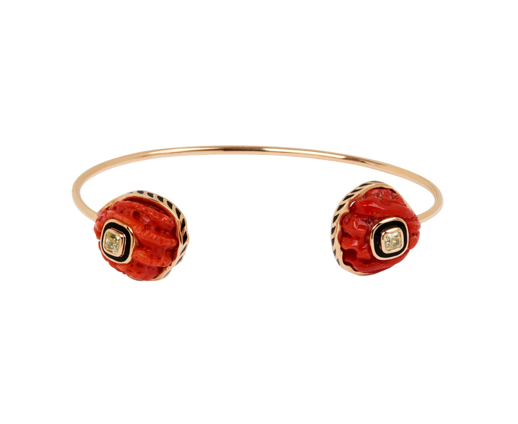 Dezso Coral Anadara Bracelet with Cushion Diamonds