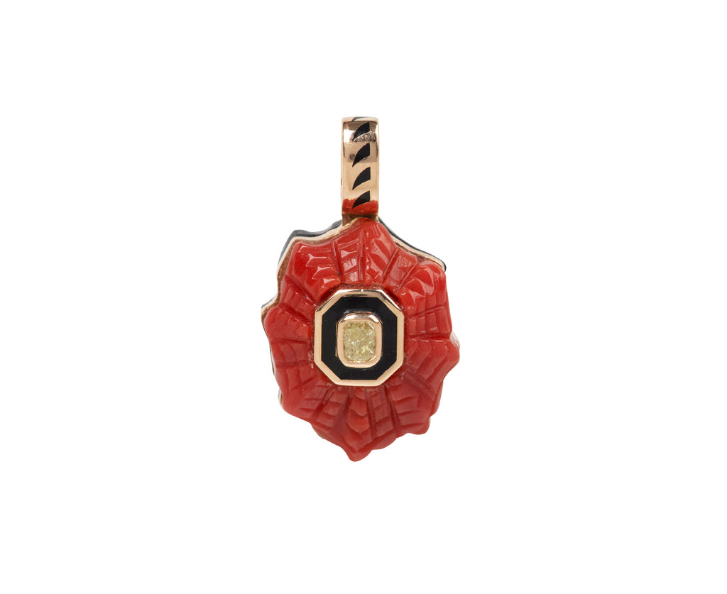 Dezso Coral Barnacle and Diamond Pendant ONLY