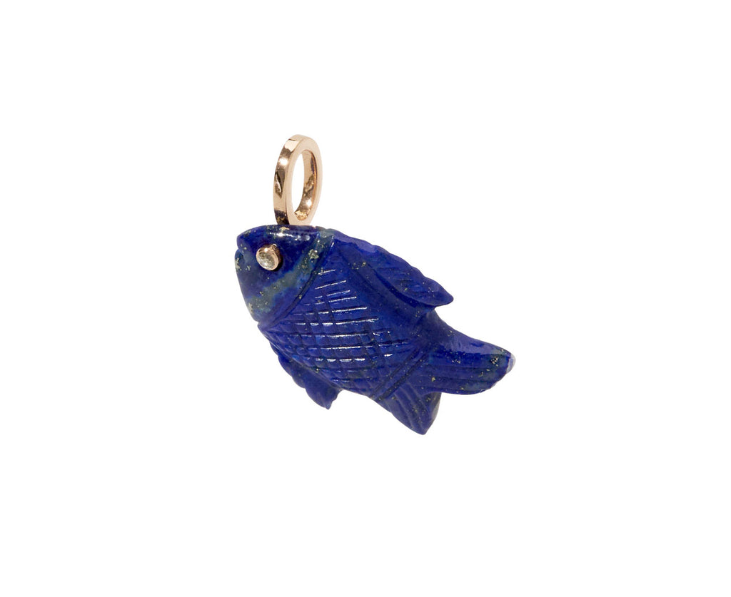 Dezso Lapis Diamond Eye Fish Pendant ONLY - Angled View