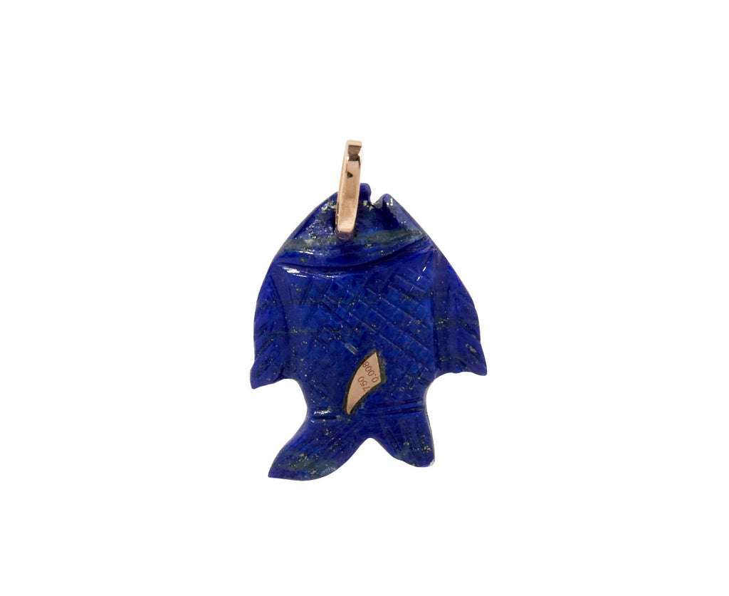 Dezso Lapis Diamond Eye Fish Pendant ONLY - Back View