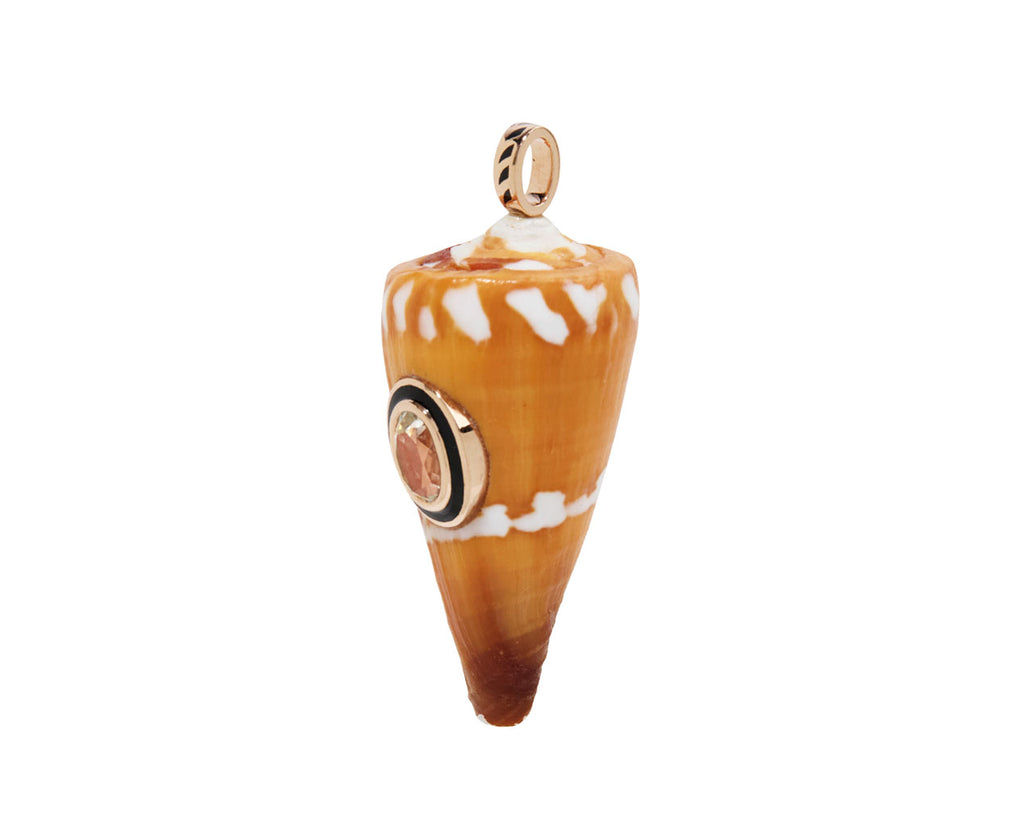 Dezso Natural Shell and Sillimanite Pendant ONLY - Angled View