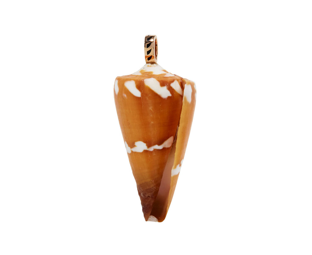 Dezso Natural Shell and Sillimanite Pendant ONLY - Back View
