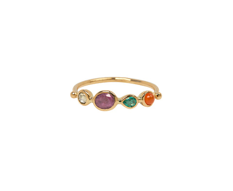 Mixed Gem Simple Ring