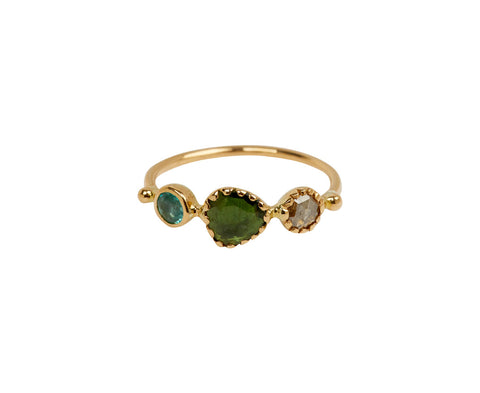 Dorette Multi Gem Bague Simple Ring