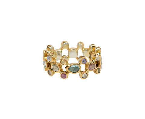 Multi Gem Bague Moucharabieh Ring