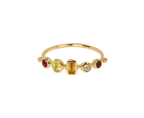 Dorette Multi Gem Bague Simple Ring