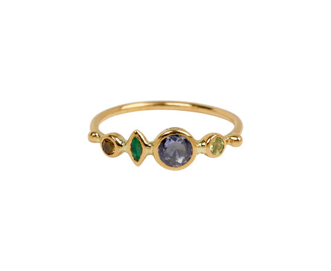 Dorette Multi Gem Bague Simple Ring
