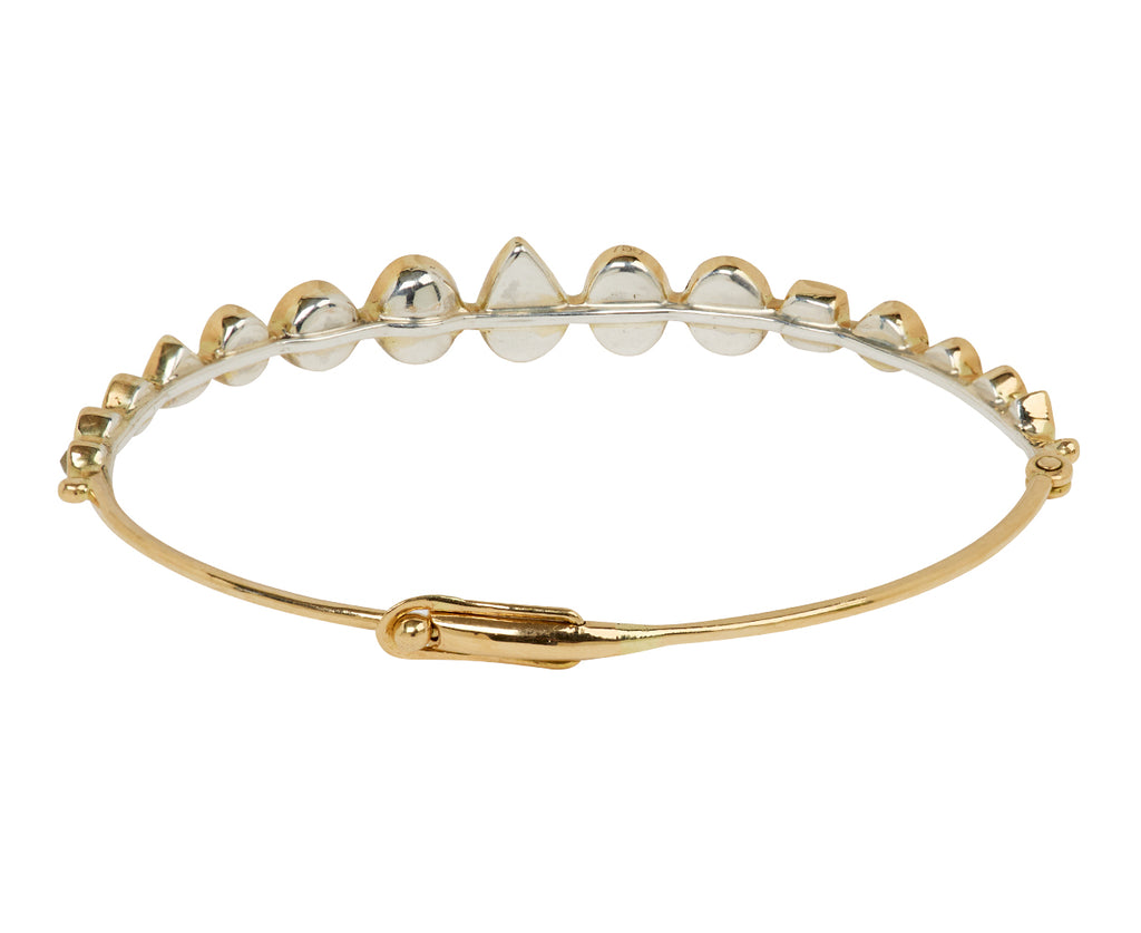 Dorette Multi-Gem Souriant  Bangle Bracelet - Back View