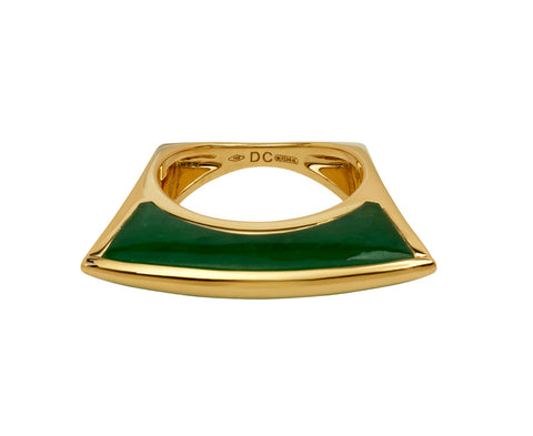 Dries Criel Jade Lotus Ring