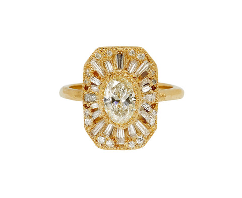 Ellis Mhairi Cameron Fancy White Diamond Legacy Cocktail Ring