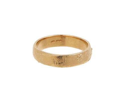 Men's Reticulated Flat Wedding Band