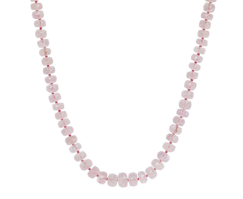 Elva Morganite Beaded Necklace