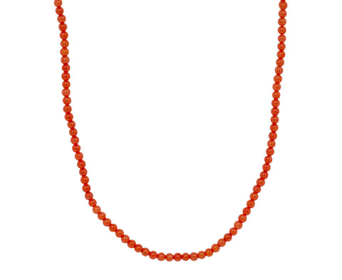 Elva Coral Beaded Necklace