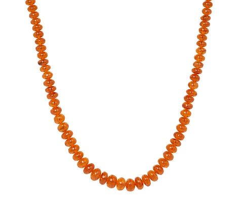 Smooth Spessartine Beaded Necklace - TWISTonline