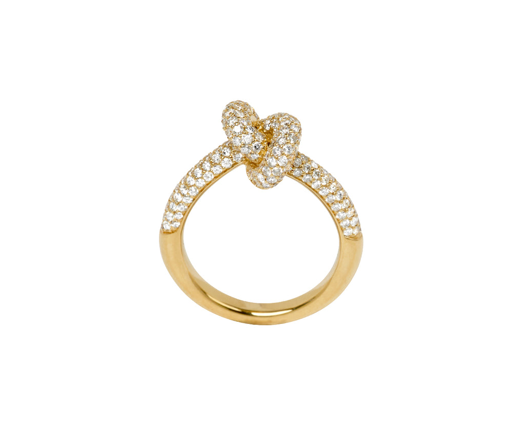 Small Diamond Legacy Knot Ring