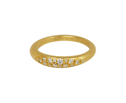 Annie Fensterstock Tapered Diamond Ring
