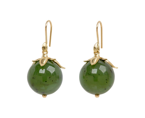 Large Jade Berry Earrings