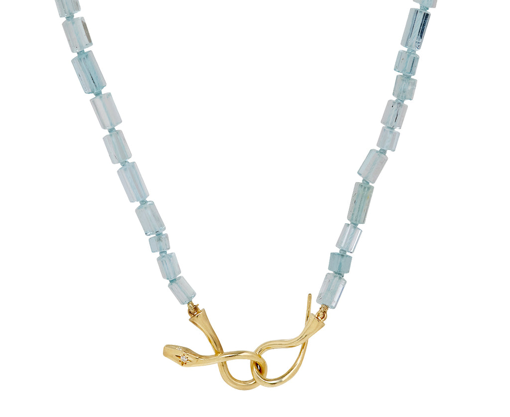 Aquamarine Boa Necklace