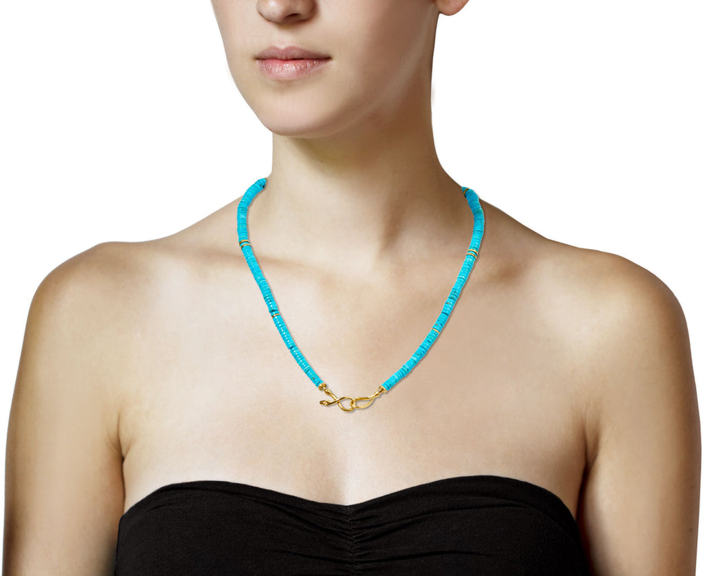 Turquoise Boa Necklace