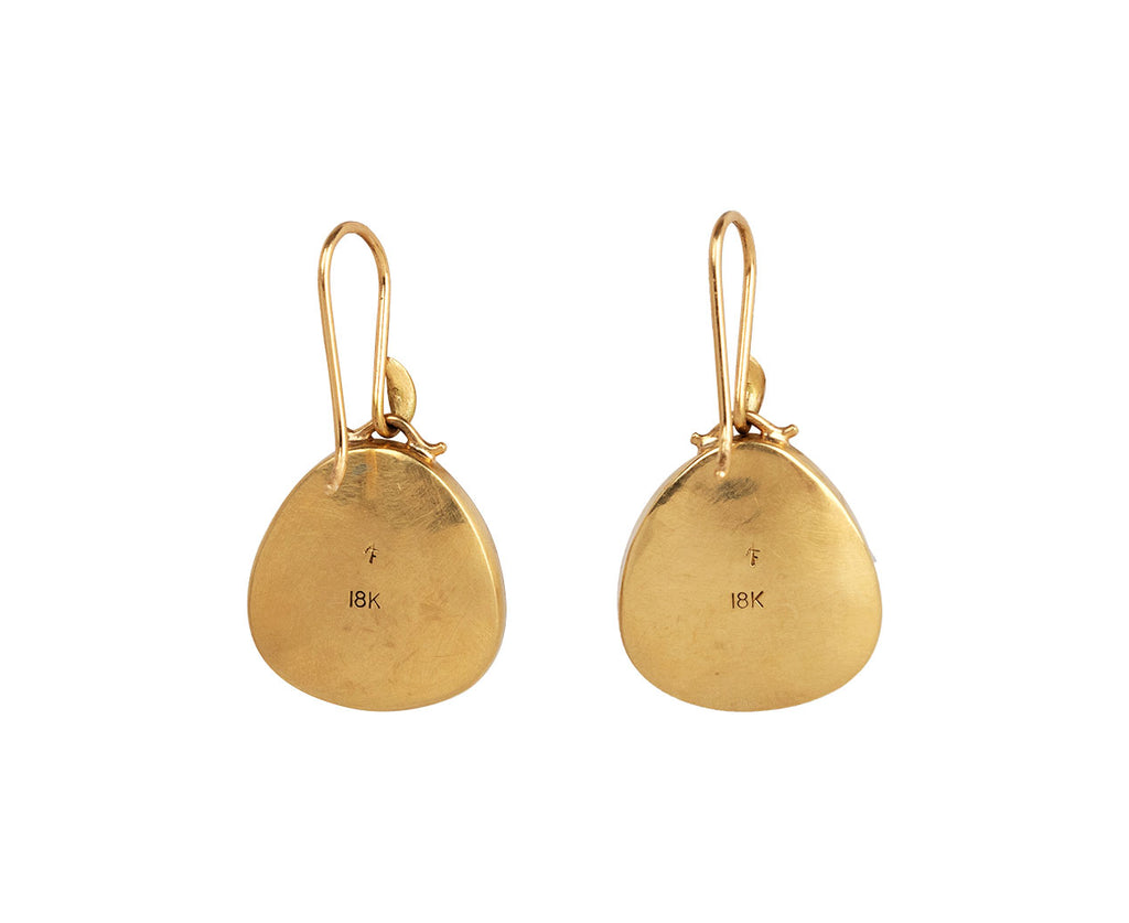 Rubellite and Opal Monet Waterlily Earrings