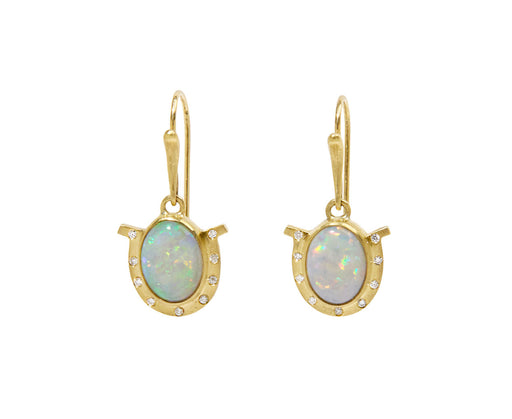 Paloma Opal Lucky Horsehoe Earrings