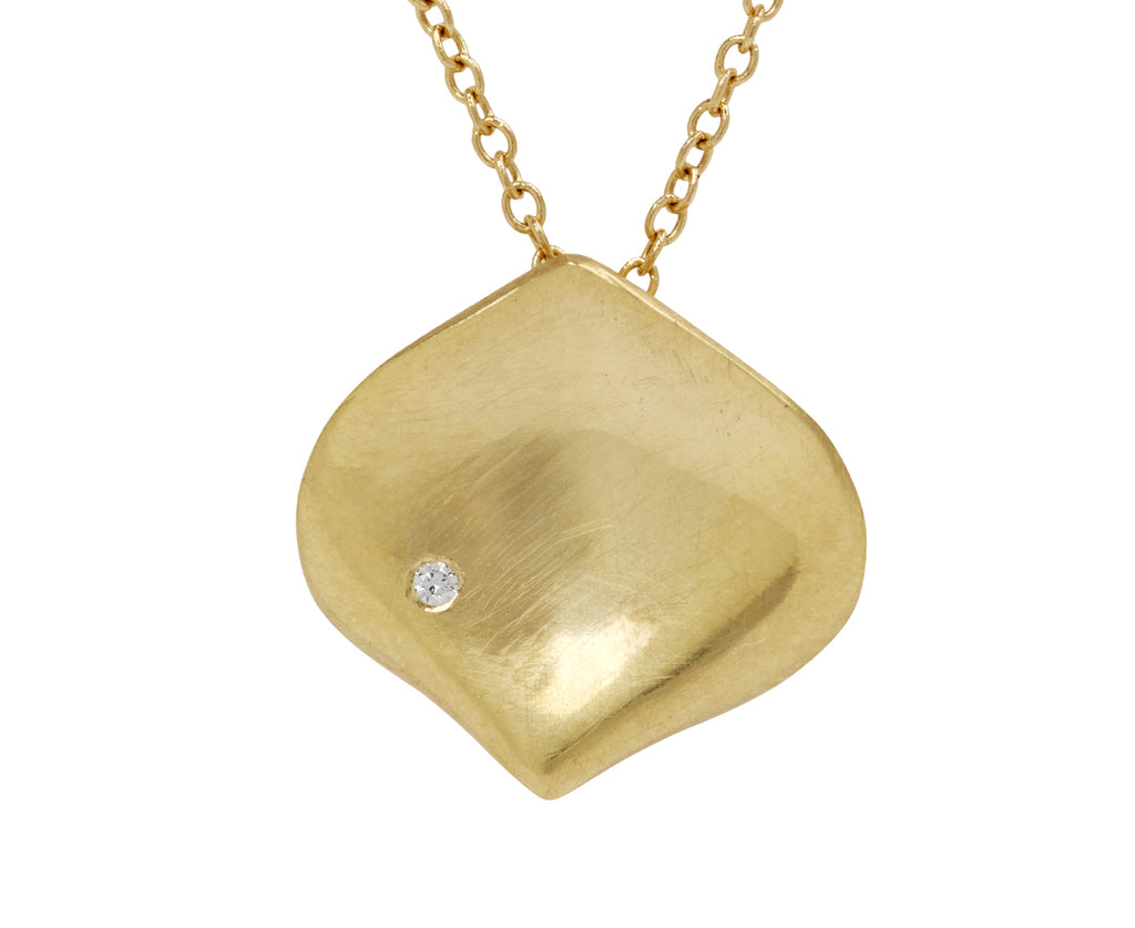 Small Rose Petal Pendant Necklace