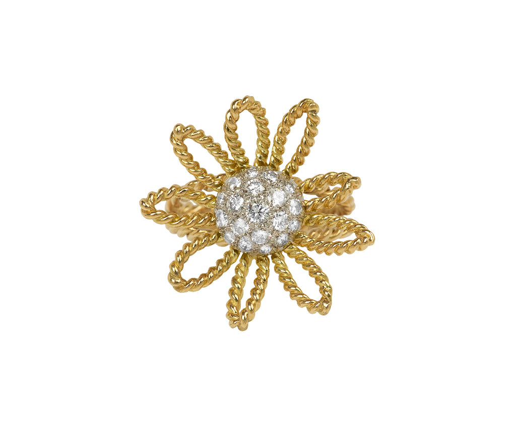 Diamond Flower Ring