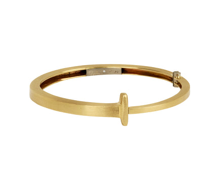 Matte Gold Nail Bracelet