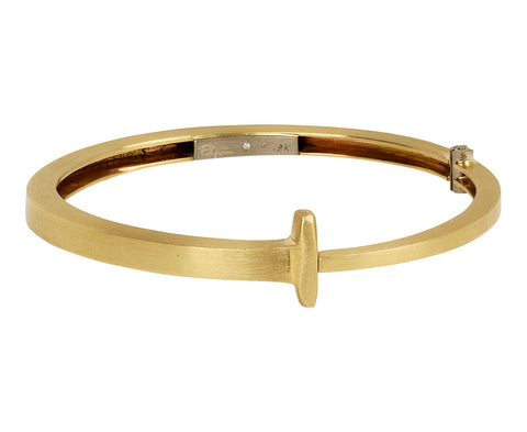 Matte Gold Nail Bracelet - TWISTonline