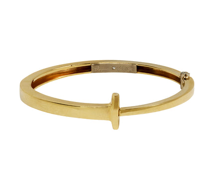 Polished Gold Nail Bracelet