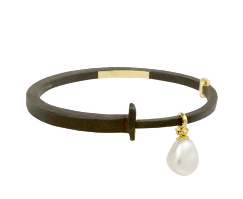 Dangling Pearl Nail Bracelet