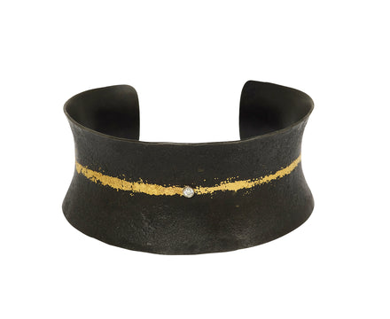 Single Diamond Cuff Bracelet