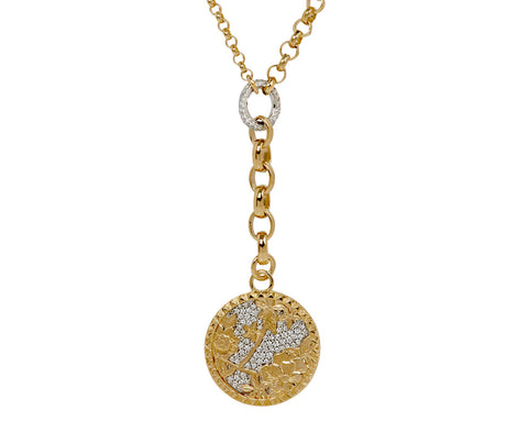 Floral Screen Medium Mixed Belcher Necklace