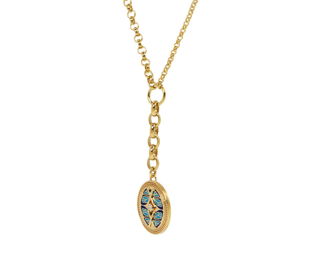Medium Reverie Medallion Mixed Belcher Chain Necklace