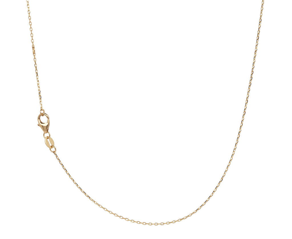 Garnet Crescent Karma Pendant Necklace