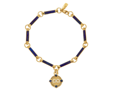 Infinite Gratitude Lapis Stone Chain Bracelet - TWISTonline