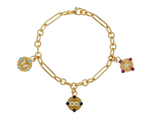 Infinity and Blossom Small Mixed Clip Bracelet